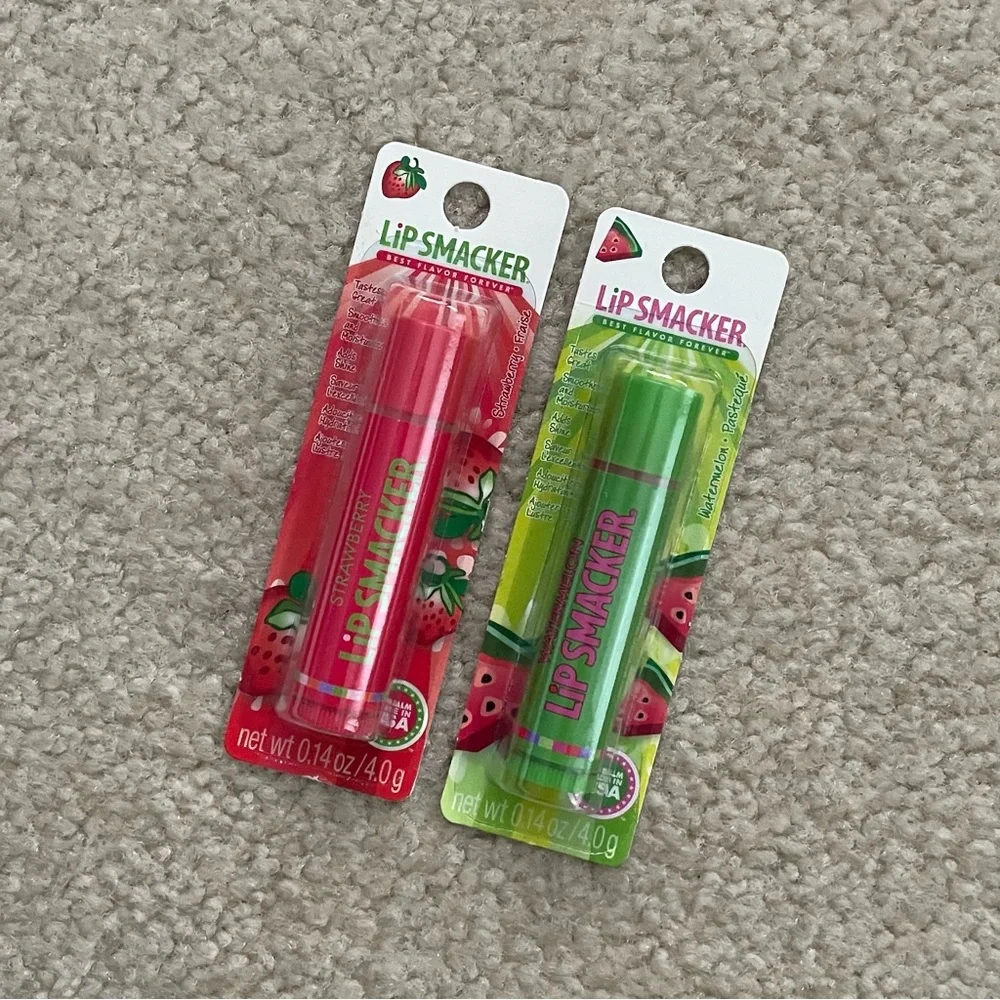 Lip Smacker Strawberry and Watermelon Lip Balm Duo